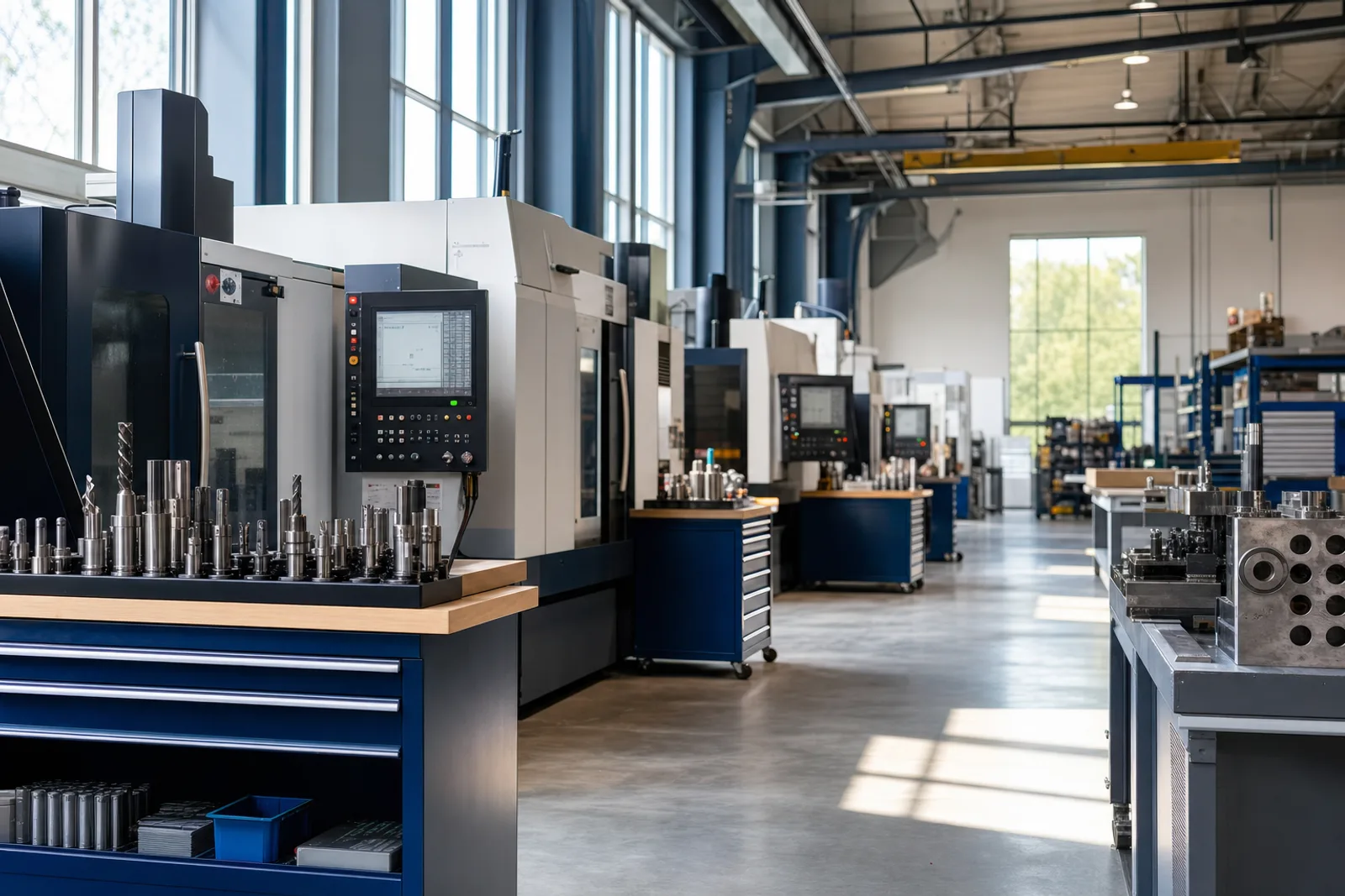 Indiana manufacturing — CNC fabrication shop floor served by Warrior CPA for tax planning and accounting