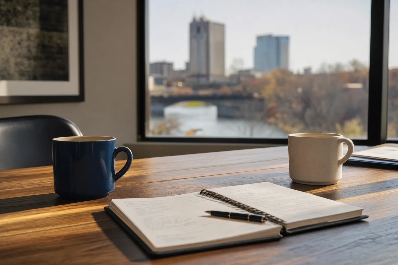 Business advisory call with a Fort Wayne CPA — quarterly review and decision support