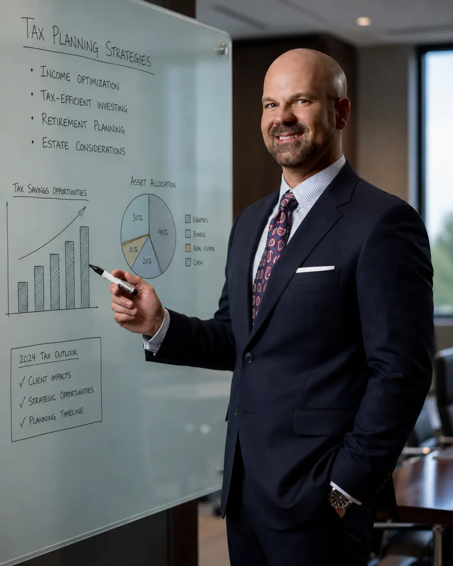Dan Hodges of Warrior Business Services at the firm's downtown Fort Wayne office
