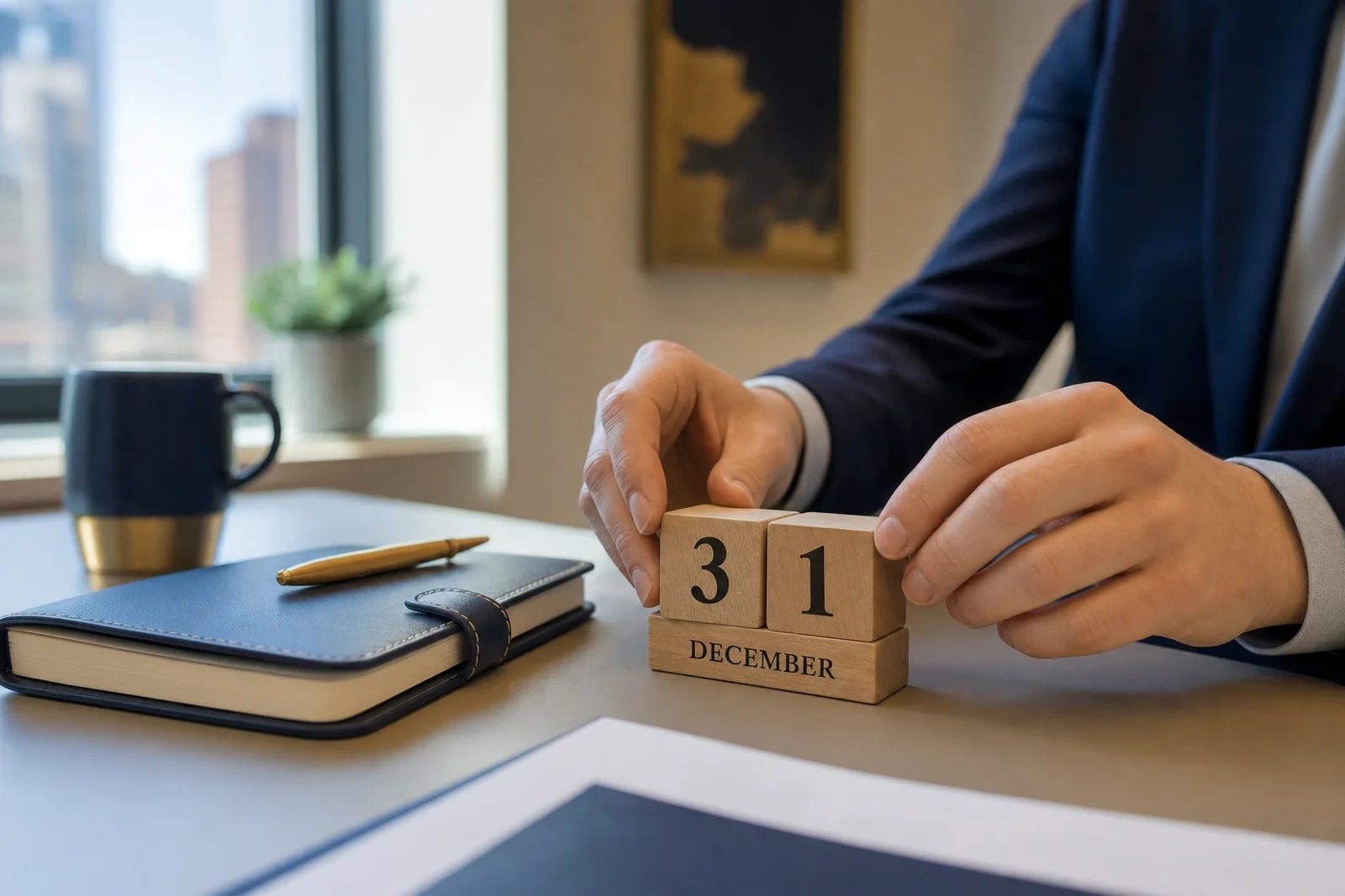 December 31 deadline calendar for tax planning in Fort Wayne Indiana business office